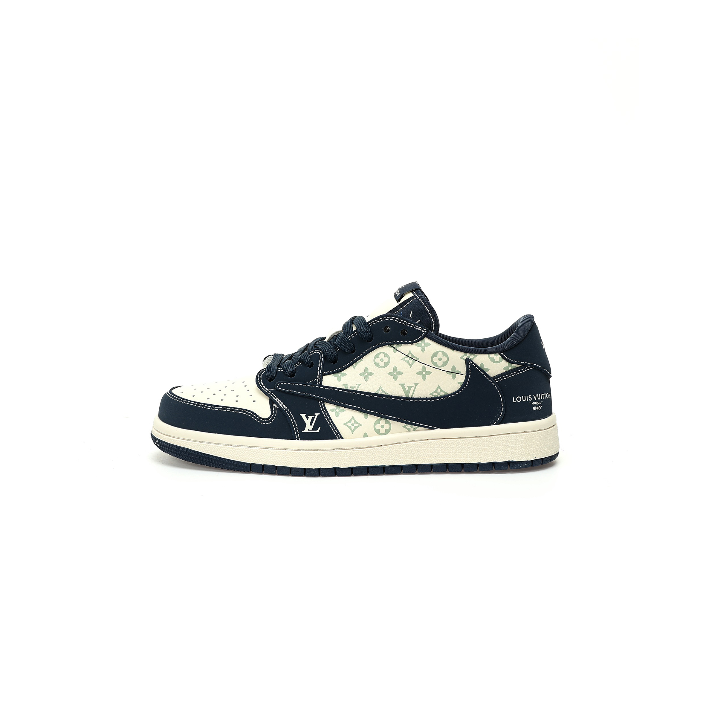 NIKE AIR JORDAN 1 LOW OG SP DEEP BLUE BEIGE LV XL1988-103